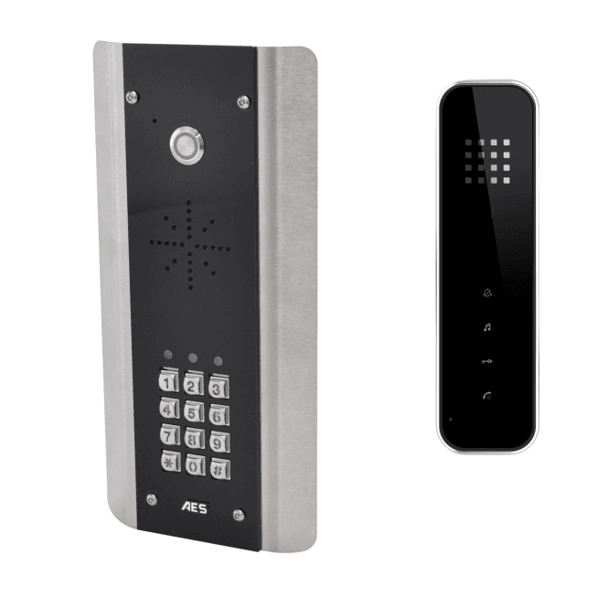 AES Slim Hardwired Audio Architectural Kit SLIM-HF-ABK with Keypad