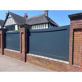 Curved Top Aluminium Fence
