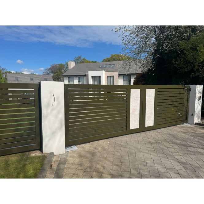 ARDEN GATES The Ashbrook Aluminium Gate | Glazed or Tiled