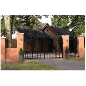 The Henley Twin Double Rail Steel Gate - GALVANISED