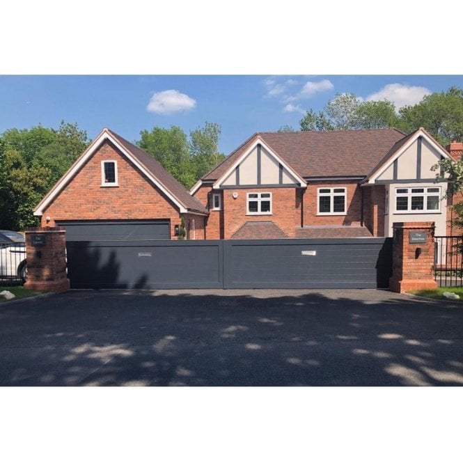 ARDEN GATES The Temple Bi-Parting Dual Leaf Sliding Aluminium Gate