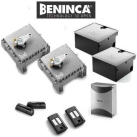 BENINCA KDU.350NVE | 230V Heavy Duty Electro-Mechanical Underground Operator Kit | 3m Leaf with Encoder