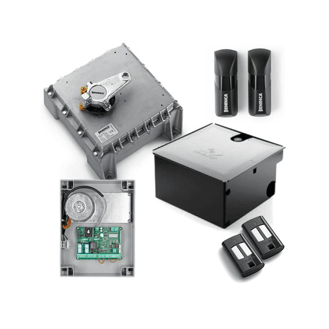 BENINCA KSDU.350NV | 230V Fast Heavy Duty Electro-Mechanical Underground Operator Kit | 3m Leaf