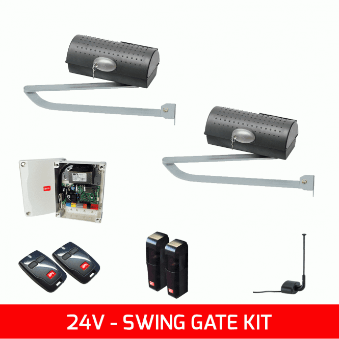 BFT IGEA BT 24v Twin Kit | Swing Gates Up to 2.5m (24v)