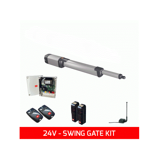 BFT Kustos Ultra BT B40 | Long Stroke Single Kit (24V) | Swing Gates Up to 4m & 500kg