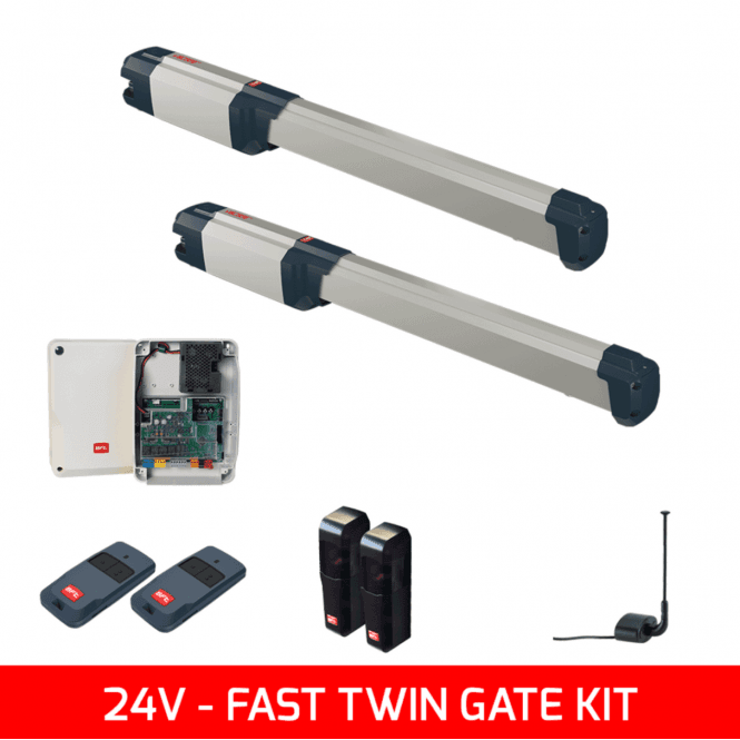 BFT Phobos Veloce BT B35 Twin Kit for Residential Gates | Up to 450kg and 3m long