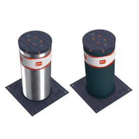 BFT RANCH B Fixed Bollard with LED Light Crown | 500mm/700mm | RAL7015/Stainless Steel
