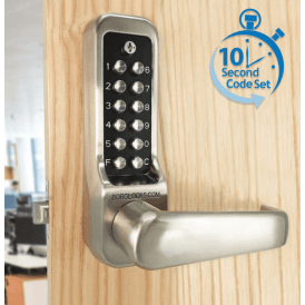 BL7001 ECP – Heavy duty lever turn keypad with internal lever handle, tubular latch & on the door code change functionality