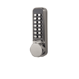 Borg BL2521ECP | Mechanical Gate Lock with Back-to-Back Keypads & 60mm Latch | Satin Chrome Finish