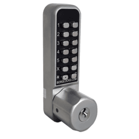 Borg BL2702ECP | Mechanical Gate Lock with Keypad & 60mm Latch | Satin Chrome Finish