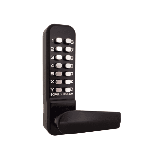 BORG LOCKS Borg BL4401 | Mechanical Gate Lock with Keypad & 60mm Latch | Black Finish