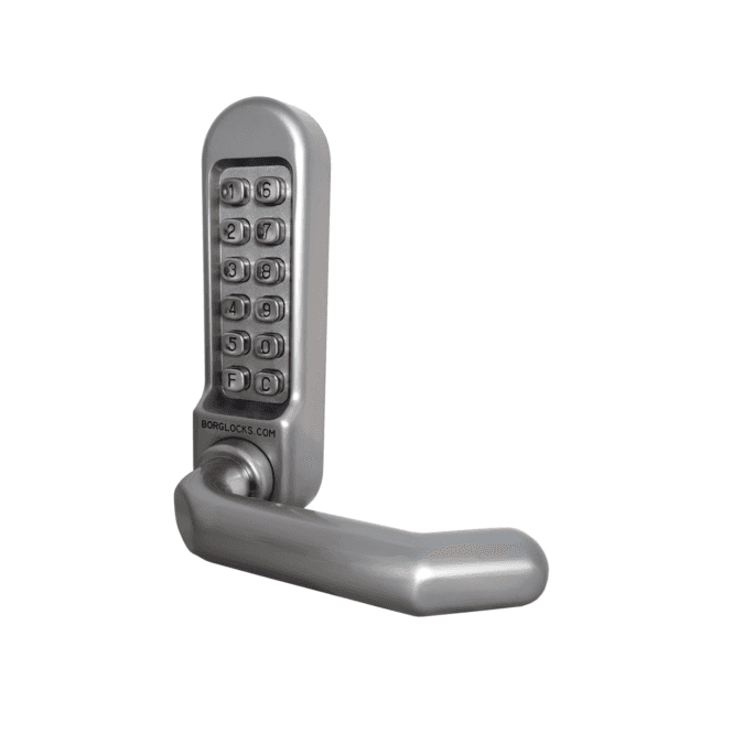 BORG LOCKS Borg BL5004 | Mechanical Gate Lock with Keypad & 60x72mm Mortice Lock | Satin Chrome Finish