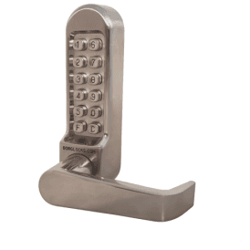 Borg BL5400ECP | Mechanical Gate Lock with Keypad & Flat Bar Handle | Satin Chrome Finish
