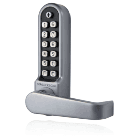 Borg BL5451ECP | Mechanical Gate Lock with Back-to-Back Keypads & 60mm Latch | Satin Chrome Finish