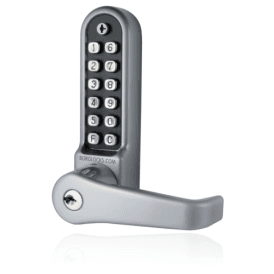 Borg BL5701ECP | Mechanical Gate Lock with Keypad, Key Override & Code Reset | Satin Chrome Finish