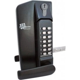 Metal Gate Lock BL3430 with Lever Handle Keypad Both Sides | Key Override