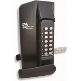 Metal Gate Lock BL3430 with Lever Handle Keypad Both Sides | Marine Grade