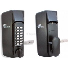 Metal Gate Lock with Keypad One Side BL3100 | Plain Inside Handle | Marine Grade