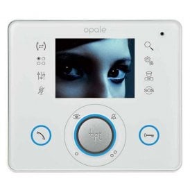 OPALE WHITE - Opale Video Monitor, Hands Free - White | Touch Sensitive Controls | Intercom Function