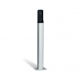 Natural anodised aluminium post DIR-L