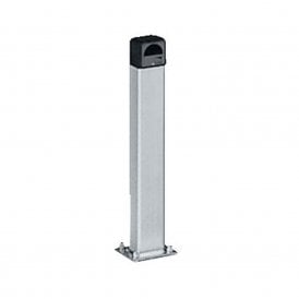 Natural anodised aluminium post DOC-L