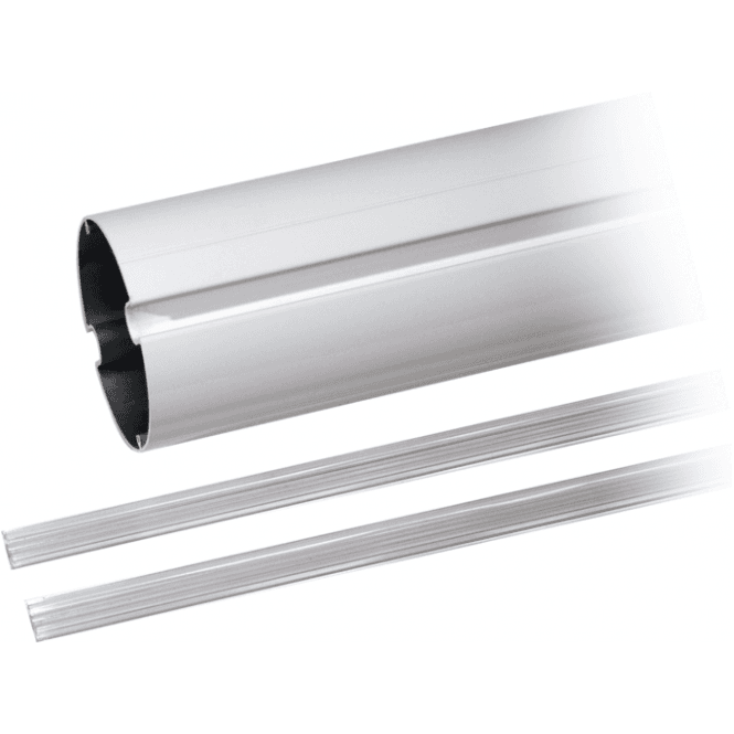 CAME White painted tubular aluminium bar 2m G02000