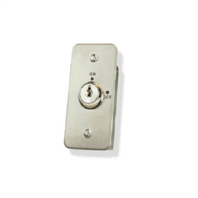 CDVI KEY-ASMOKA | Surface Narrow Keyswitch Momentary - Keyed Alike