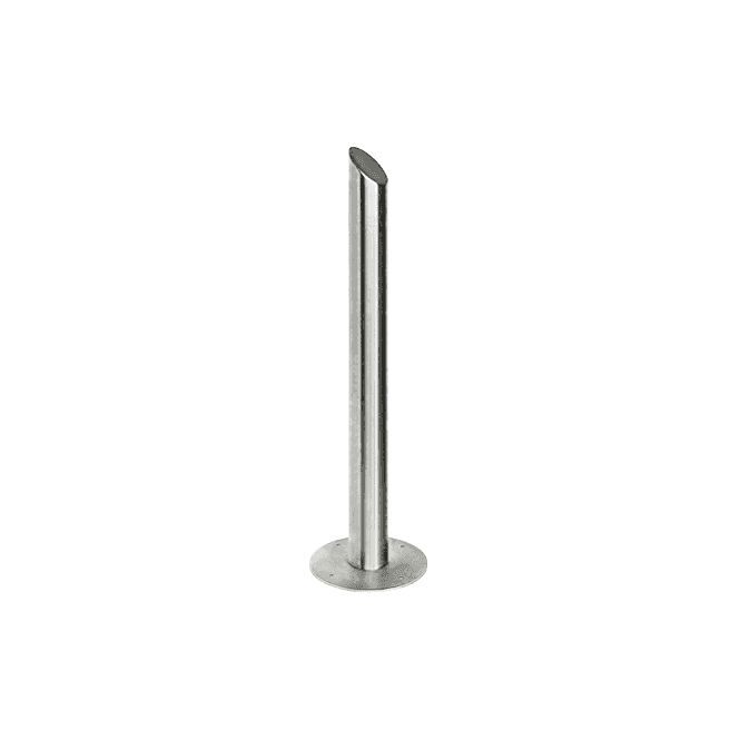CDVI Stainless Post RPSS-100D | Round with Angled Top | 100mm x 1000mm