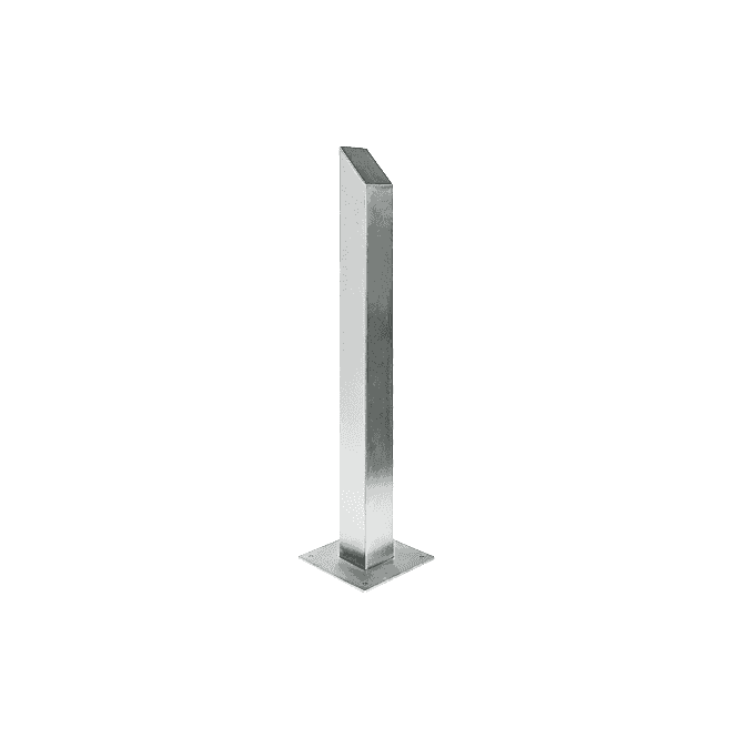 CDVI Stainless Post RPSS with Angled Top | 100x100x1000mm