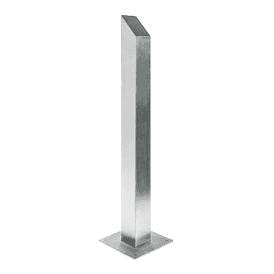 Stainless Post RPSS with Angled Top | 100x100x1000mm