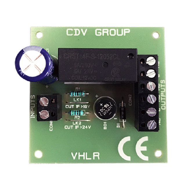 CDVI VHLR | Universal Relay 12-24Vac/dc