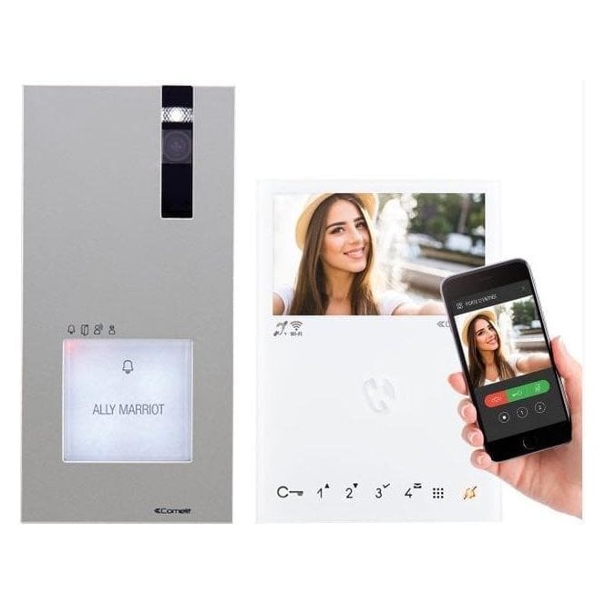 COMELIT Quadra ViP 1 Family Kit 8561V | Video Entry System | Wi-Fi App