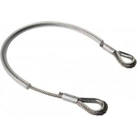 COL 515 Anti-falling stainless steel cable with 2 holes for swing doors