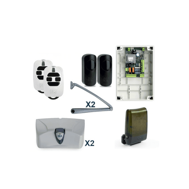 DEA KIT LIVI 502 - Electromechanical kit for swing gates up to 4,5 m - 400 kg (230V or 24V)