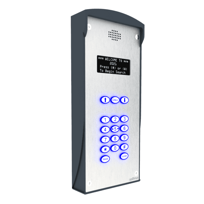 COMMTEL LTD E500K - Optimus 4G LTE Intercom - For 500 users with Illuminated Keypad