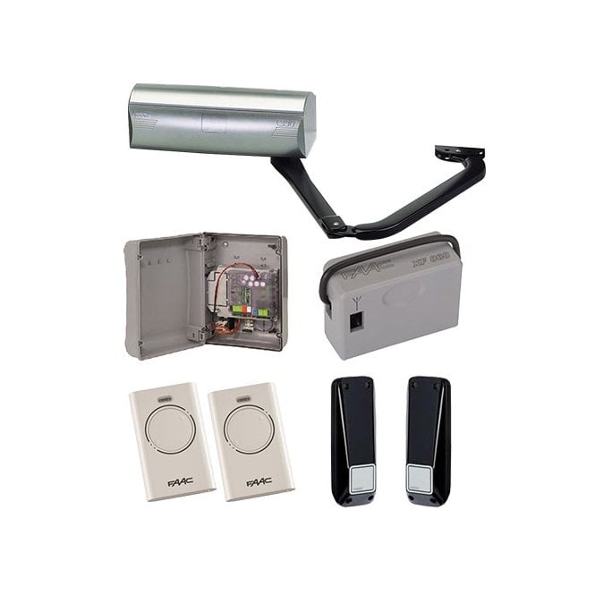 FAAC 390 24V KIT | Electro Mechanical Twin Kit with Articulated Arm for Swing Gates