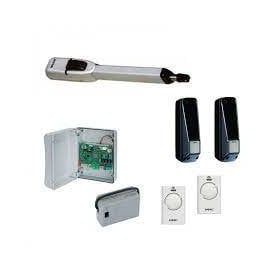 415 LS 24V KIT S 24v electro mechanical operator single limit switch kit for swing gates up to 3m,  Kit includes  1x motor 1x control board 1x pair of photocells 1x XF868 receiver 2x two channel remote transmitters