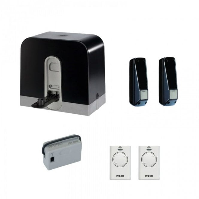 FAAC C721 UK KIT | Low Voltage Gearmotor Sliding Gate Kit for Gates Up to 800kg