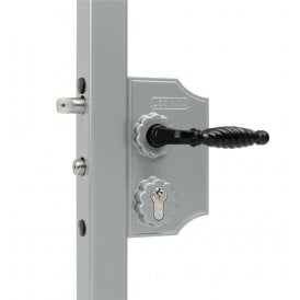 Locinox ORNAMENTAL LOCK | Large Surface Mounted Gate Lock | Aluminium Housing, Stainless Steel Mechanism