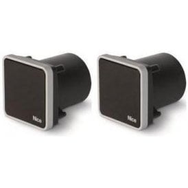 Pair of Recessed Mounting Photocells EPLIOB Large | 30-Degree Positionable | BlueBUS Connection