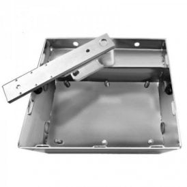 Stainless steel foundation box BFABBOXI  with built-in mechanical stop on opening