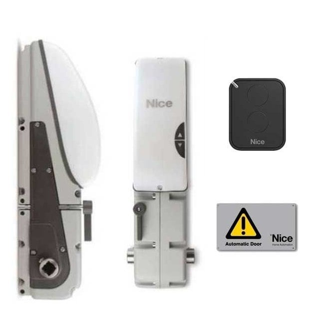 NICE TENKIT TNLKCE | Irreversible Motor with Control Unit and Receiver for Doors up to 9m²