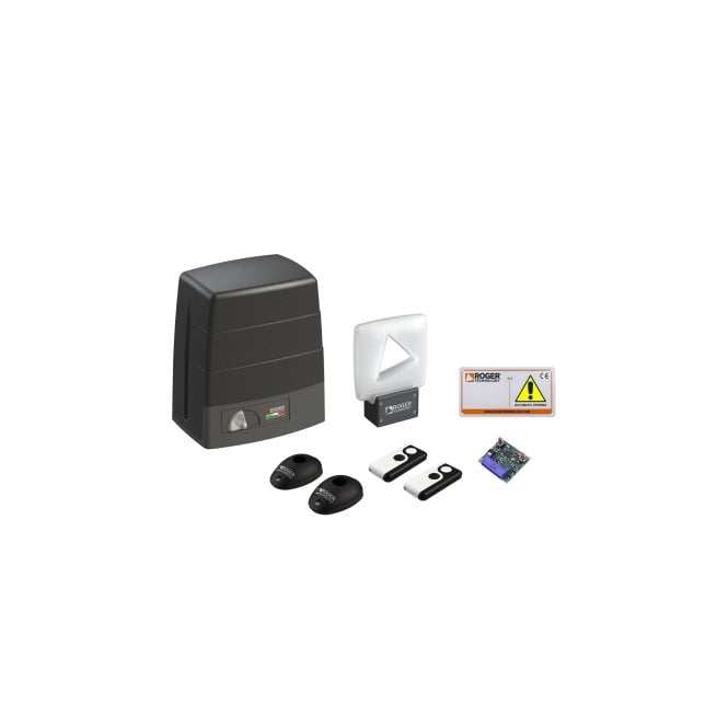 ROGER TECHNOLOGY BM30 Sliding Gates Kit | 24V High-Speed Brushless Motor