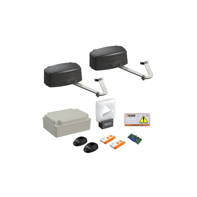 ROGER TECHNOLOGY KIT R23/373 - Above Ground Swing Gate Kit | 3.5m Leaf