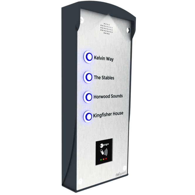 COMMTEL LTD TG Vario Prox - 4 Button | Marine Grade Stainless Steel Intercom | Advanced Security Features