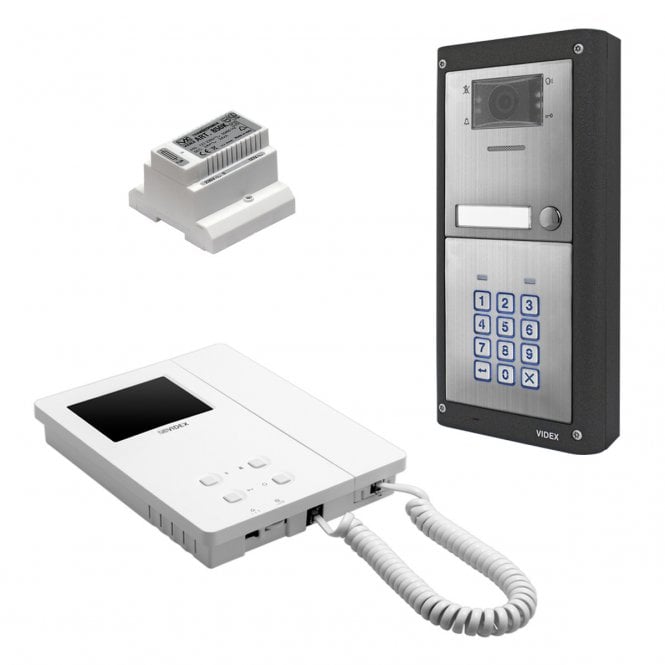 VIDEX CVKC4KS | 1-Way Surface Colour Video Intercom with Keypad | Expandable System