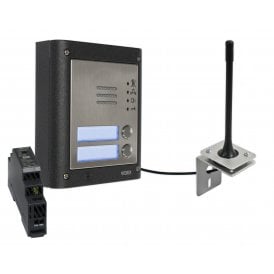 Videx GSM4K-2S/M/4G | Two Station Surface 4G GSM Intercom without Keypad | Matt Finish