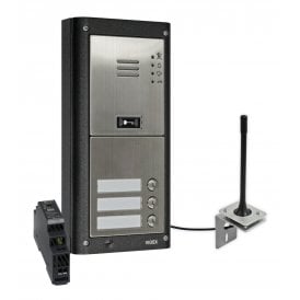 Videx GSM4K-3S/M/4G | Three Station Surface 4G GSM Intercom without Keypad | Matt Finish