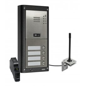 Videx GSM4K-4S/M/4G | Four Station Surface 4G GSM Intercom without Keypad | Matt Finish