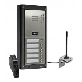 Videx GSM4K-5S/M/4G | Five Station Surface 4G GSM Intercom without Keypad | Matt Finish